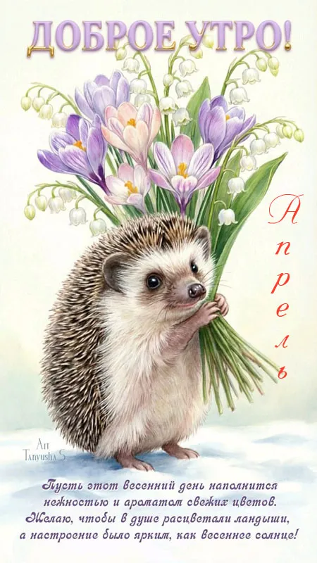 Красивые картинки Доброе апрельское утро. Красивые картинки Доброе утро апреля
