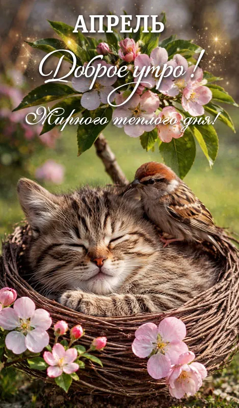 Красивые картинки Доброе апрельское утро. Красивые картинки Доброе утро апреля