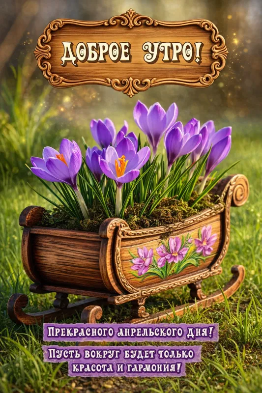 Красивые картинки Доброе апрельское утро. Красивые картинки Доброе утро апреля